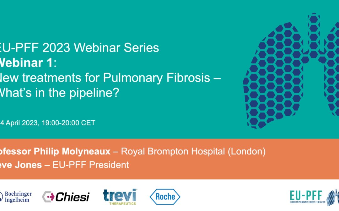 First webinar of 2023 on “New treatments for PF – What’s in the pipeline?” now available as a recording